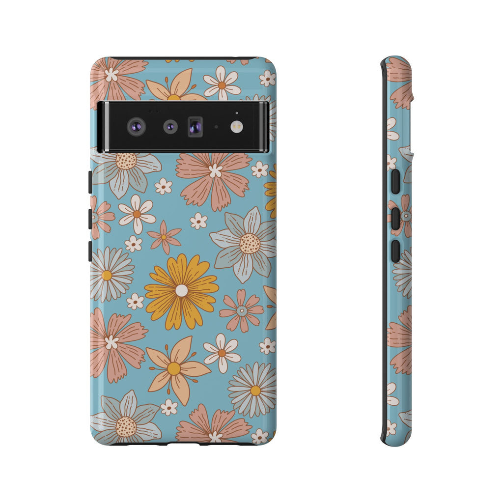 Google Pixel Case - Cerulean Flora