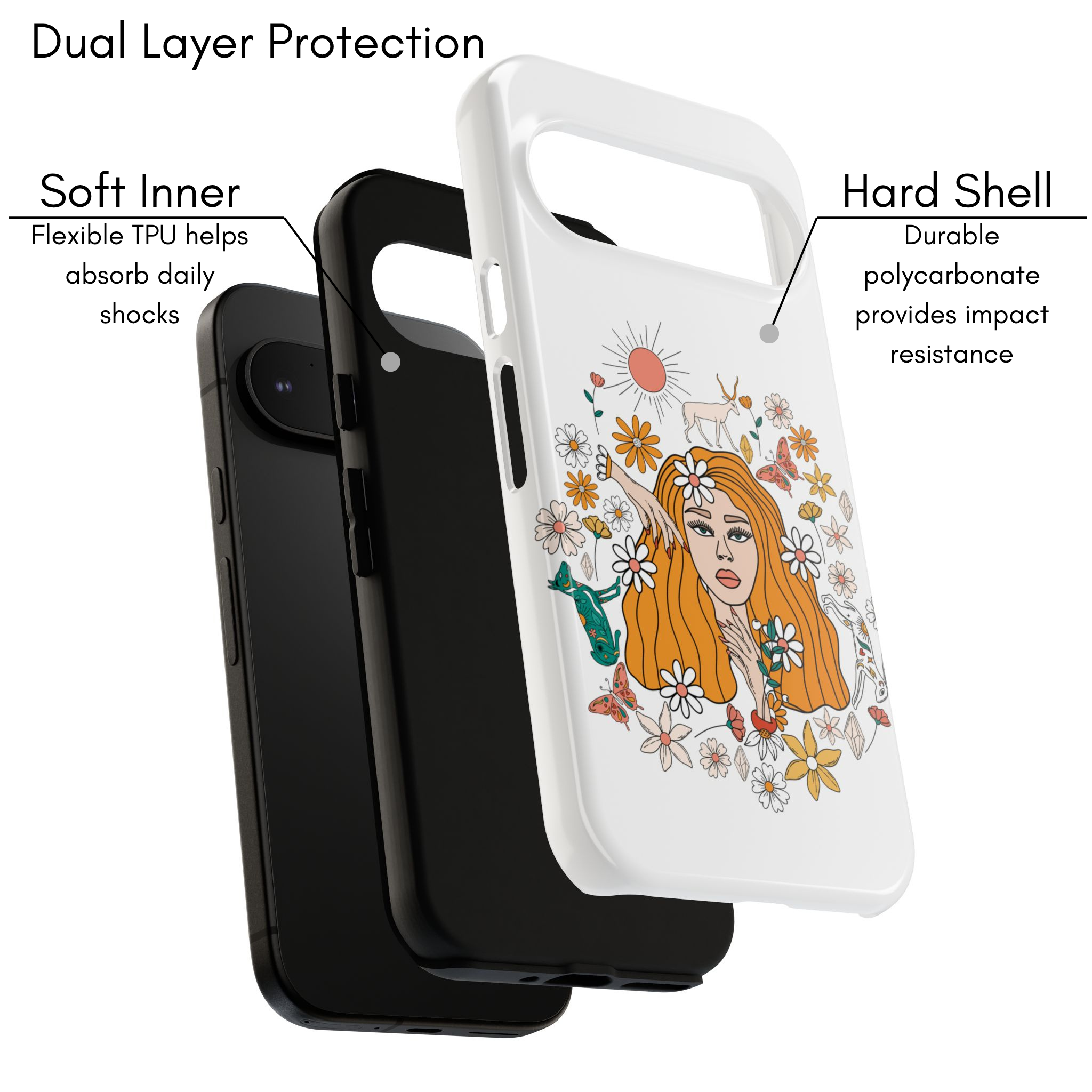 Google Pixel Case - Forest Reverie | White