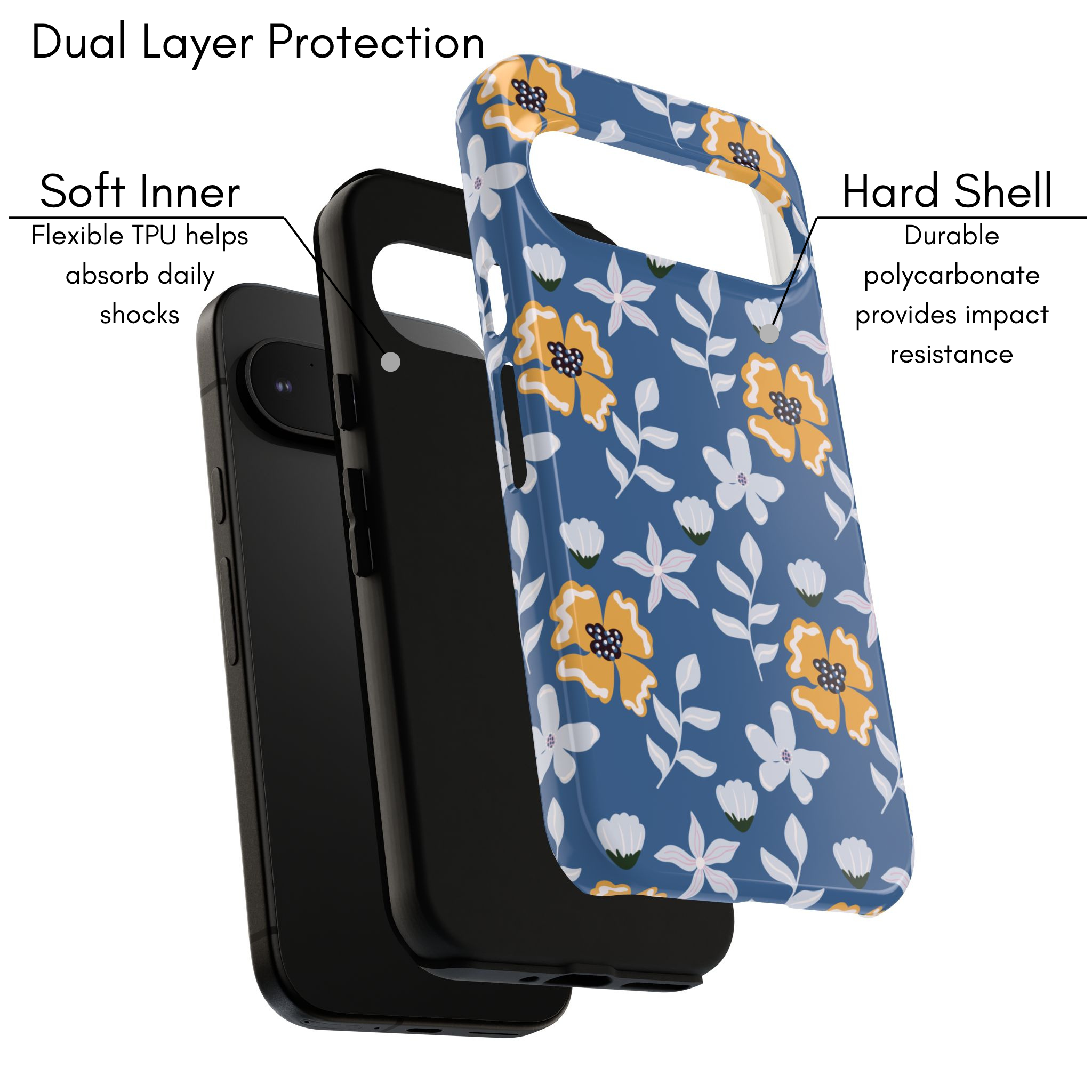 Google Pixel Case - Midnight Daisy