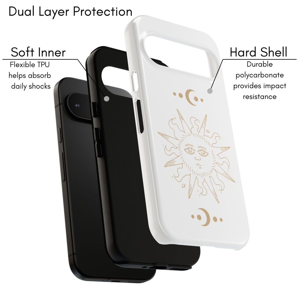 Google Pixel Case - Sun | White