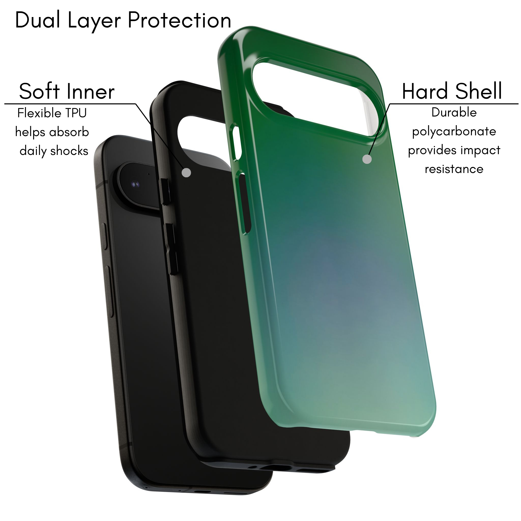 Google Pixel Case - Gradients | Green