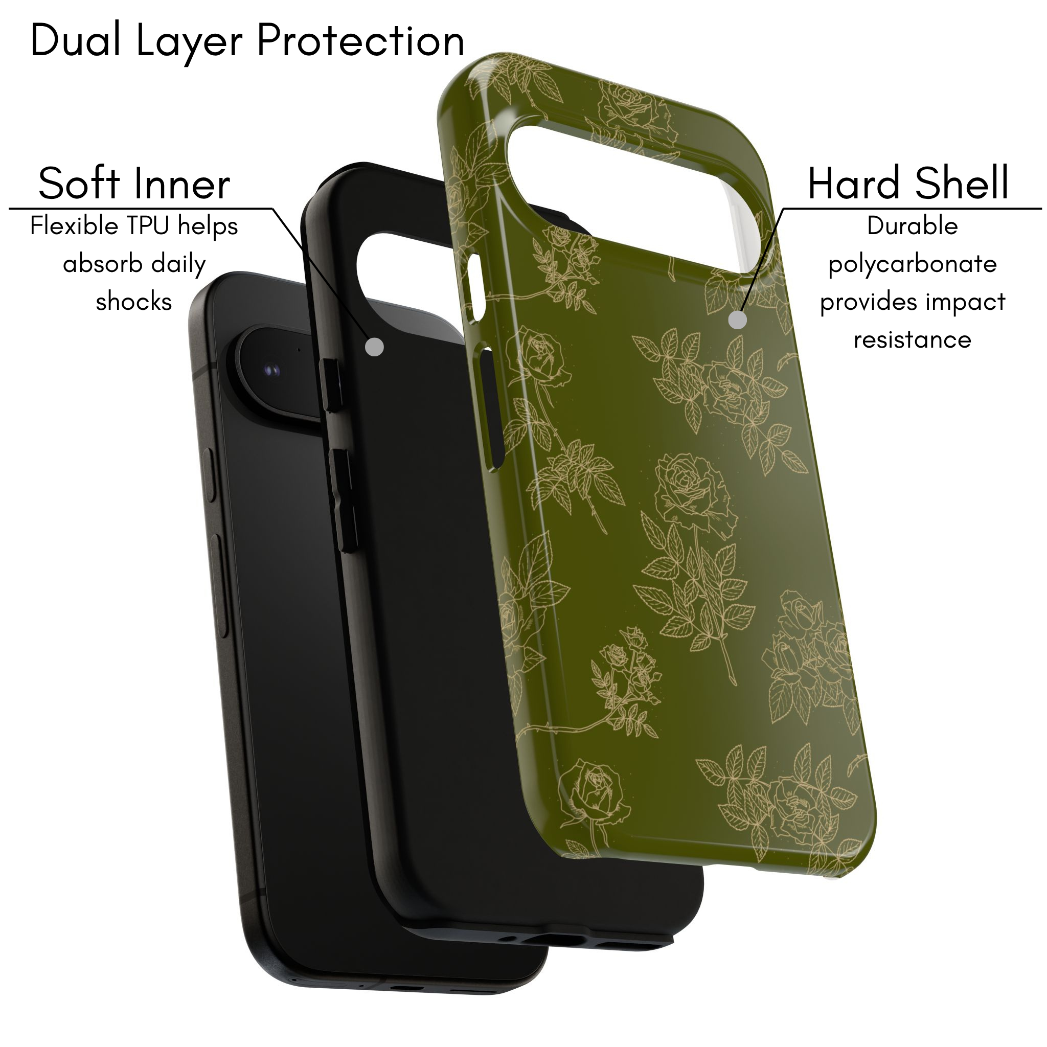 Google Pixel Case - Antique Rose