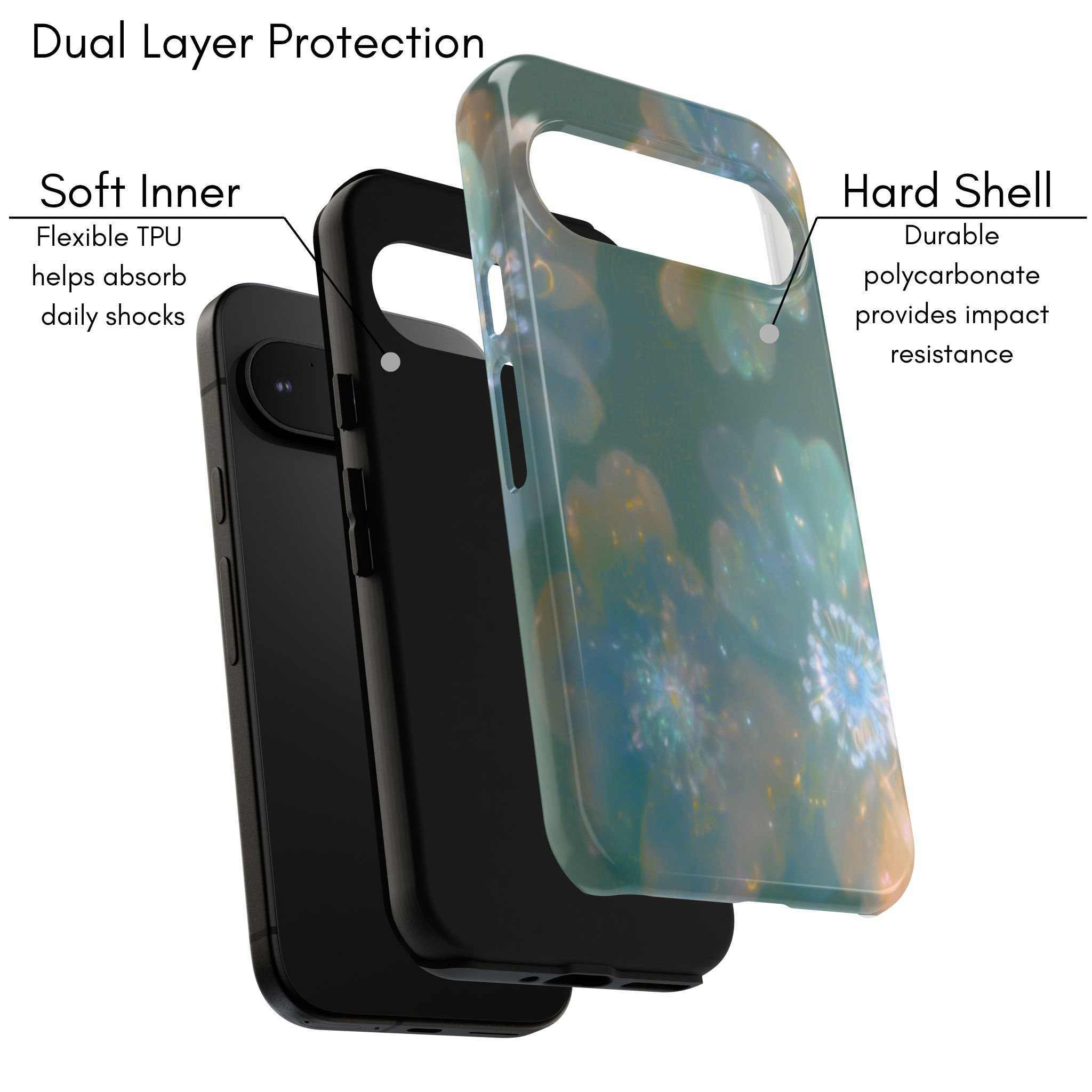 Google Pixel Case - Crystal Flower