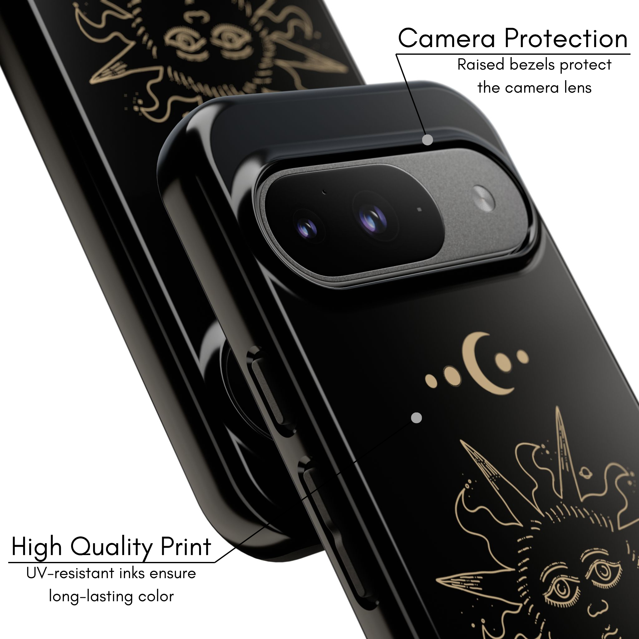 Google Pixel Case - Sun | Black