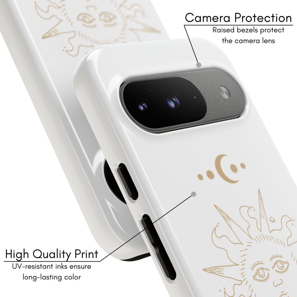 Google Pixel Case - Sun | White