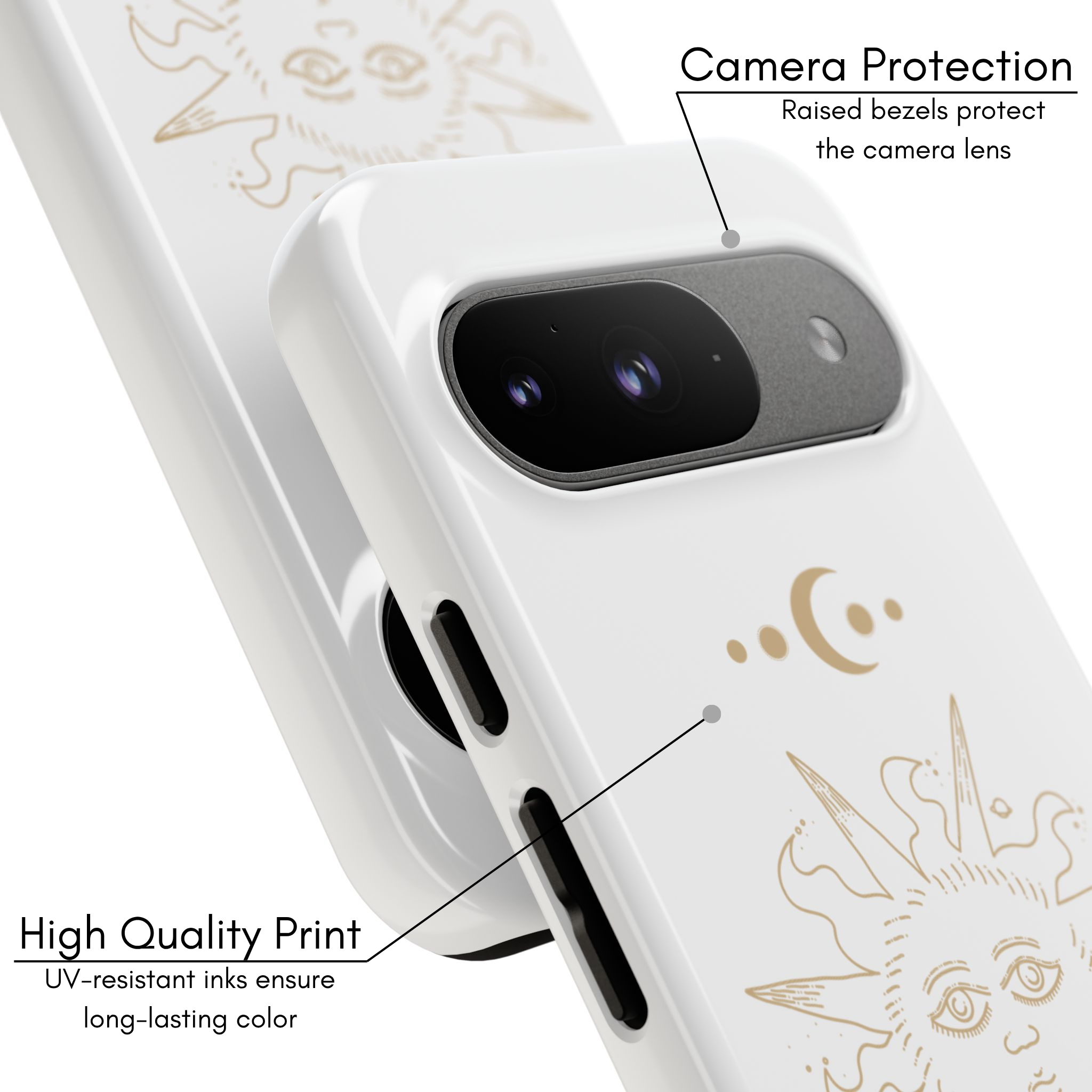 Google Pixel Case - Sun | White