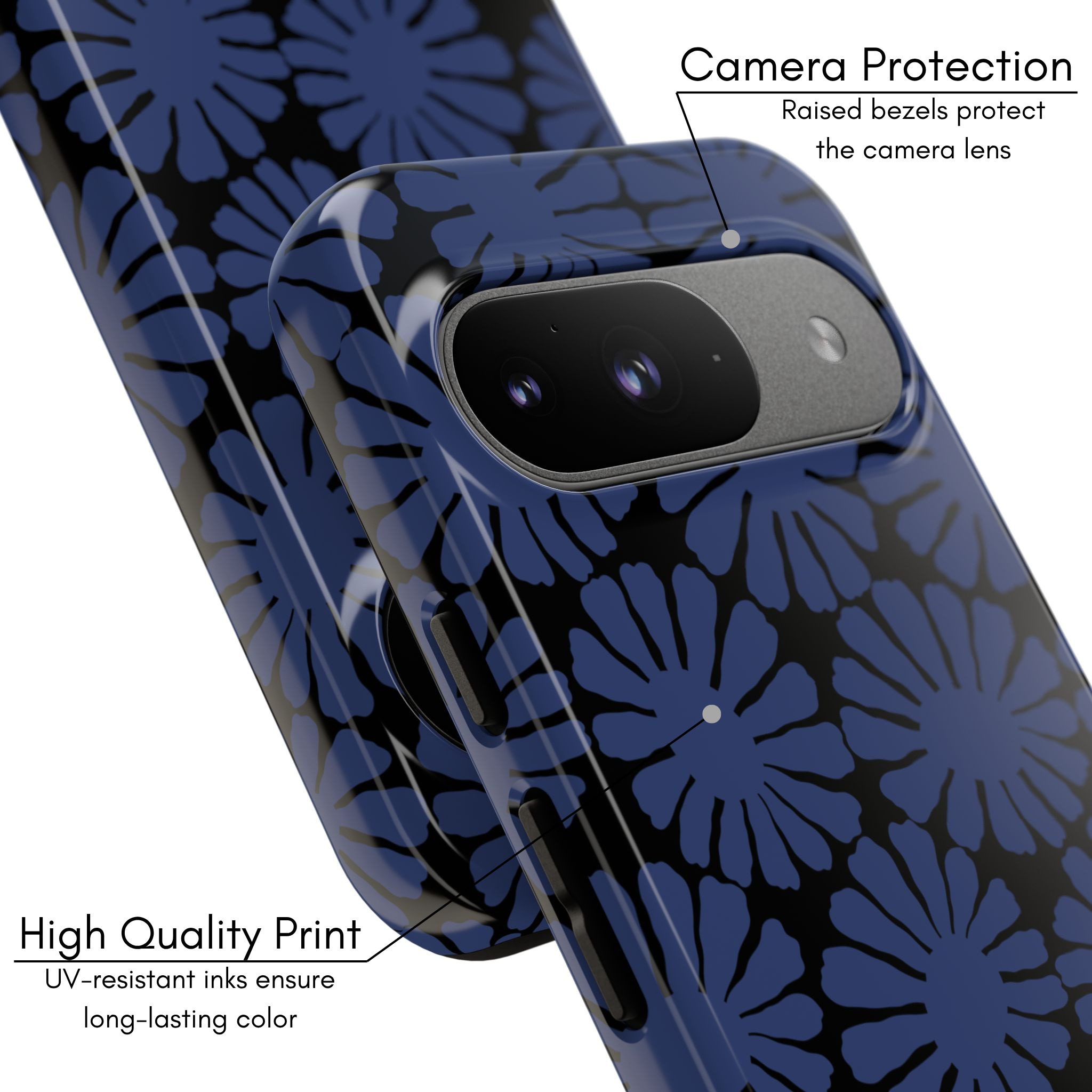 Google Pixel Case - Midnight Flower