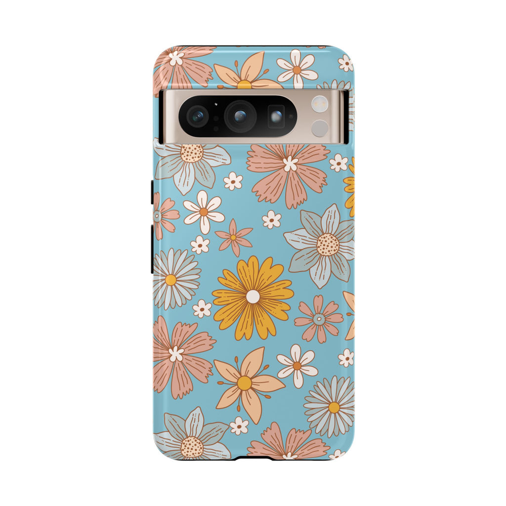 Google Pixel Case - Cerulean Flora
