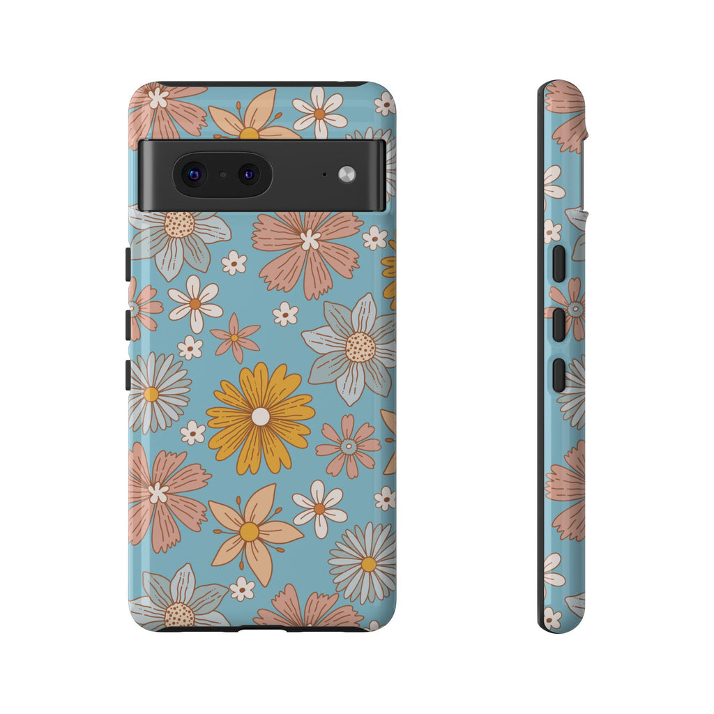 Google Pixel Case - Cerulean Flora